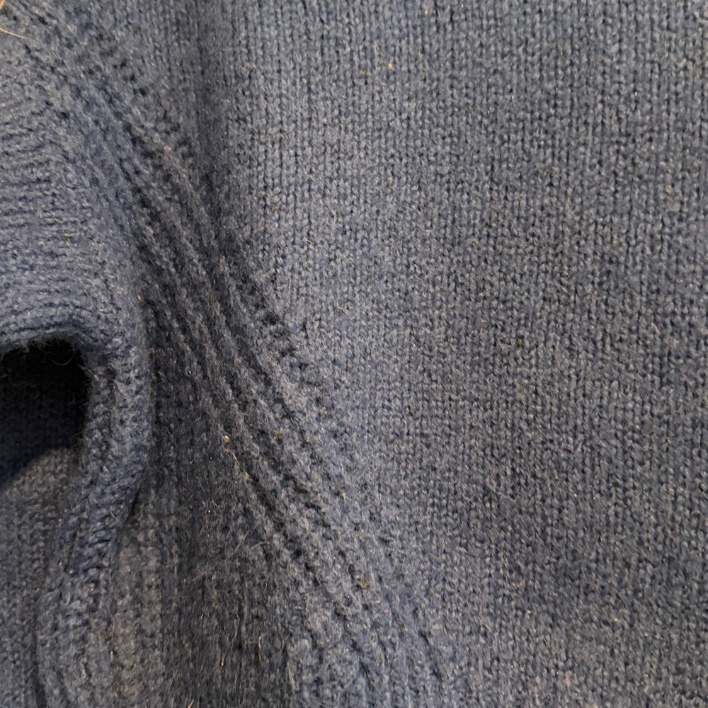 Madewell Royal Blue Cropped Crewneck Sweater - Picture 4 of 4